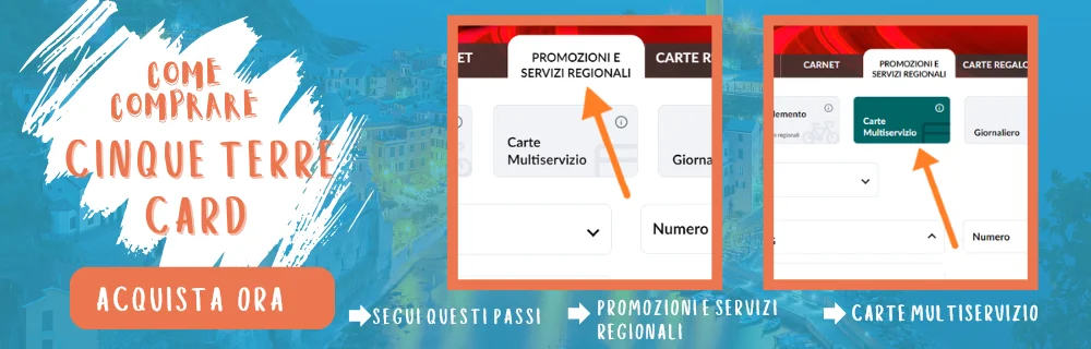 Come acquistare una carta Cinque Terre con Trenitalia