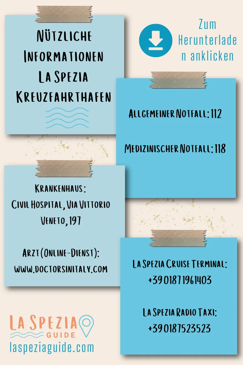 Notfall und nützliche Kontaktinformationen für La Spezia