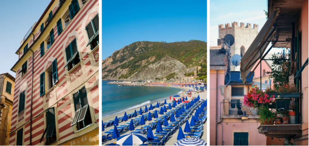 Monterosso - old town and beach